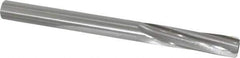 Made in USA - 1/2" High Speed Steel 6 Flute Chucking Reamer - Spiral Flute, 1/2" Straight Shank, 2" Flute Length, 6" OAL - Industrial Tool & Supply
