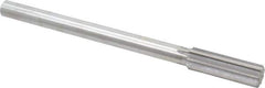 Made in USA - 23/32" Cobalt 8 Flute Chucking Reamer - Straight Flute, 0.5615" Straight Shank, 2-1/4" Flute Length, 9" OAL - Industrial Tool & Supply