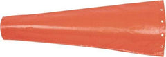 NMC - Vinyl Coated Fabric Wind Sock - 10 Inch Inlet Diameter, 36 Inch Long, Orange - Industrial Tool & Supply