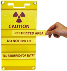 NMC - 16-1/2" Long x 8" Wide, Rigid Plastic Safety Sign - Rectangle, 0.01" Thick, Use for Hazardous Materials - Industrial Tool & Supply