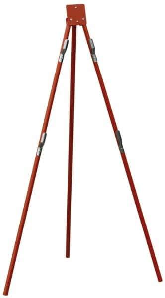 NMC - Tripod Traffic Sign Stand - Aluminum, Compatible with 48" High x 48" Wide Signs - Industrial Tool & Supply