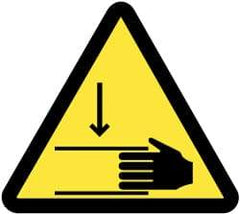 NMC - ISO Label - Black & Yellow, 2" Long x 2" High, Sign Muscle Finish - Industrial Tool & Supply