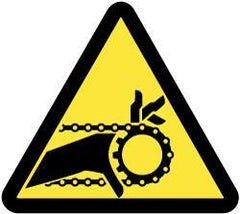 NMC - ISO Label - Black & Yellow, 2" Long x 2" High, Sign Muscle Finish - Industrial Tool & Supply