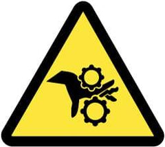 NMC - ISO Label - Black & Yellow, 2" Long x 2" High, Sign Muscle Finish - Industrial Tool & Supply