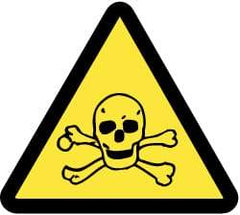 NMC - ISO Label - Black & Yellow, 2" Long x 2" High, Sign Muscle Finish - Industrial Tool & Supply