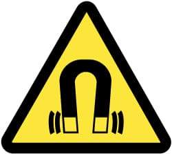 NMC - ISO Label - Black & Yellow, 2" Long x 2" High, Sign Muscle Finish - Industrial Tool & Supply