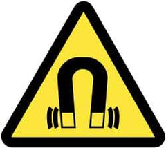 NMC - ISO Label - Black & Yellow, 2" Long x 2" High, Sign Muscle Finish - Industrial Tool & Supply