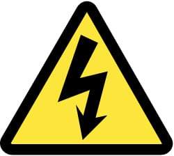 NMC - ISO Label - Black & Yellow, 2" Long x 2" High, Sign Muscle Finish - Industrial Tool & Supply