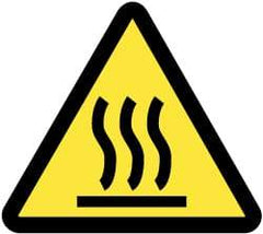 NMC - ISO Label - Black & Yellow, 2" Long x 2" High, Sign Muscle Finish - Industrial Tool & Supply