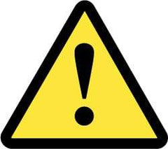 NMC - ISO Label - Black & Yellow, 4" Long x 4" High, Sign Muscle Finish - Industrial Tool & Supply