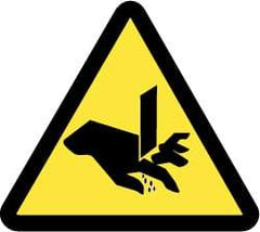 NMC - ISO Label - Black & Yellow, 4" Long x 4" High, Sign Muscle Finish - Industrial Tool & Supply