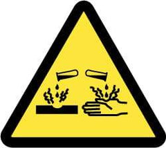 NMC - ISO Label - Black & Yellow, 4" Long x 4" High, Sign Muscle Finish - Industrial Tool & Supply