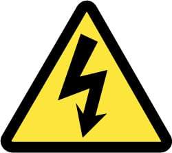 NMC - ISO Label - Black & Yellow, 4" Long x 4" High, Sign Muscle Finish - Industrial Tool & Supply