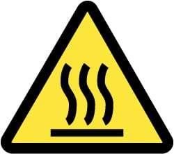 NMC - ISO Label - Black & Yellow, 4" Long x 4" High, Sign Muscle Finish - Industrial Tool & Supply