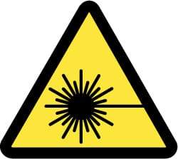 NMC - ISO Label - Black & Yellow, 4" Long x 4" High, Sign Muscle Finish - Industrial Tool & Supply