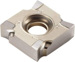 Seco - SNHQ1204504 E05 Grade H25 Carbide Milling Insert - Uncoated, 0.159" Thick, 1/2" Inscribed Circle, 0.016" Corner Radius - Industrial Tool & Supply