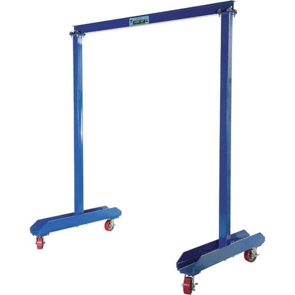 Vestil - 1,000 Lb Load Capacity, Steel Gantry Crane - 6' Span - Industrial Tool & Supply