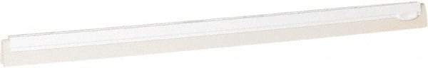 Vikan - 28" Foam Rubber Blade Squeegee Refill - Double Edge, White, Plastic Holder - Industrial Tool & Supply
