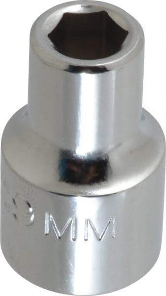 Proto - 1/2" Drive, Standard Hand Socket - 6 Points, 1-1/2" OAL, Alloy Steel, Chrome Finish - Industrial Tool & Supply