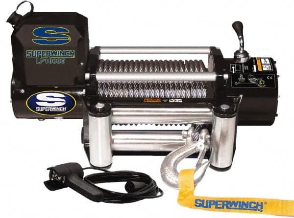 Superwinch - 10,000 Lb Capacity, 85' Cable Length, Automotive Heavy-Duty Recovery Winch - Industrial Tool & Supply