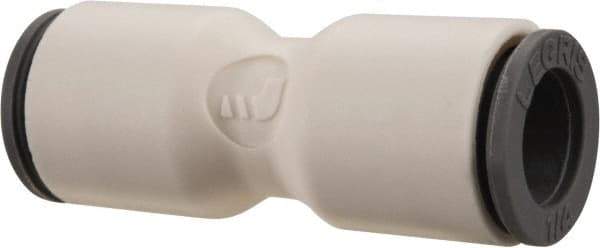 Parker - 1/4" OD, Bio-Sourced Nylon 11 Push-to-Connect Union - 230 Max psi, White - Industrial Tool & Supply