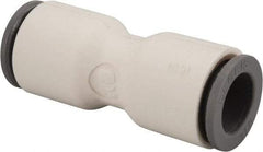 Parker - 3/8" OD, Bio-Sourced Nylon 11 Push-to-Connect Union - 190 Max psi, White - Industrial Tool & Supply