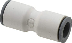 Parker - 1/2" OD, Bio-Sourced Nylon 11 Push-to-Connect Union - 160 Max psi, White - Industrial Tool & Supply