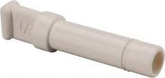 Parker - 1/4" OD, Bio-Sourced Nylon 11 Push-to-Connect Plug - 230 Max psi, White - Industrial Tool & Supply