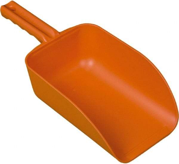 Remco - 82 oz Orange Polypropylene Flat Bottom Scoop - 5.9" Wide x 3.3" Deep Bowl, 15.1" OAL - Industrial Tool & Supply