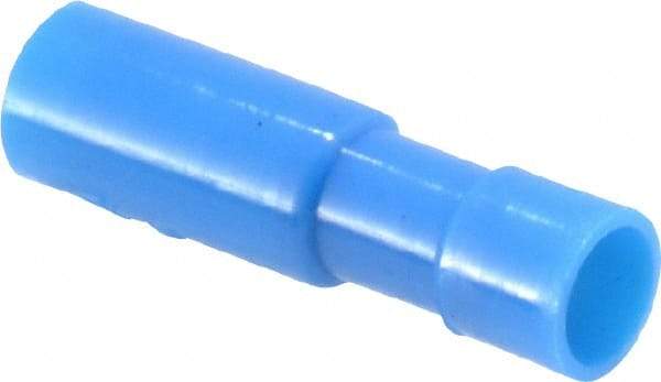 3M - 16 to 14 AWG Crimp Bullet Connector - Blue Nylon Insulation - Industrial Tool & Supply