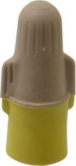 3M - 2, 22 to 3, 12 AWG, 600 Volt, Flame Retardant, Wing Twist on Wire Connector - Tan & Yellow, 221°F - Industrial Tool & Supply