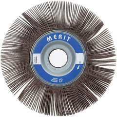 Merit Abrasives - 5" Diam, 40 Grit Ceramic Unmounted Flap Wheel - 5/8" Hole, 1-1/2" Wide, Coated, Coarse Grade, 12,000 Max RPM , Cloth Backing - Industrial Tool & Supply