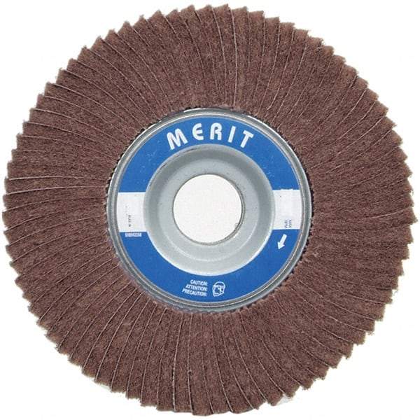 Merit Abrasives - 6" Diam, 60 Grit Ceramic Unmounted Flap Wheel - 1" Hole, 3" Wide, Coated, Medium Grade, 6,000 Max RPM , Cloth Backing - Industrial Tool & Supply