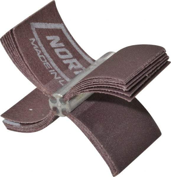 Merit Abrasives - 180 Grit, Coated, Aluminum Oxide Bore Polisher - Very Fine Grade, 16,000 RPM, Polishes Bores with 2-1/8 to 2-1/2" Diam - Industrial Tool & Supply