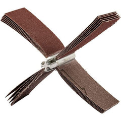 Merit Abrasives - 240 Grit, Coated, Aluminum Oxide Bore Polisher - Very Fine Grade, 10,000 RPM, Polishes Bores with 3-1/8 to 4" Diam - Industrial Tool & Supply