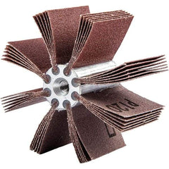 Merit Abrasives - 120 Grit, Coated, Aluminum Oxide Bore Polisher - Fine Grade, 16,000 RPM, Polishes Bores with 2 to 2-1/2" Diam - Industrial Tool & Supply