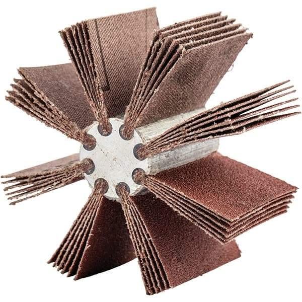Merit Abrasives - 180 Grit, Coated, Aluminum Oxide Bore Polisher - Very Fine Grade, 16,000 RPM, Polishes Bores with 2 to 2-1/2" Diam - Industrial Tool & Supply