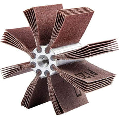 Merit Abrasives - 60 Grit, Coated, Aluminum Oxide Bore Polisher - Medium Grade, 15,000 RPM, Polishes Bores with 2-5/8 to 3" Diam - Industrial Tool & Supply