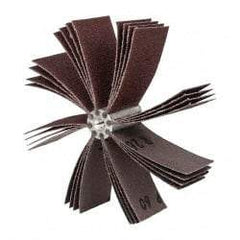 Merit Abrasives - 60 Grit, Coated, Aluminum Oxide Bore Polisher - Medium Grade, 8,000 RPM, Polishes Bores with 4-1/4 to 5-1/4" Diam - Industrial Tool & Supply