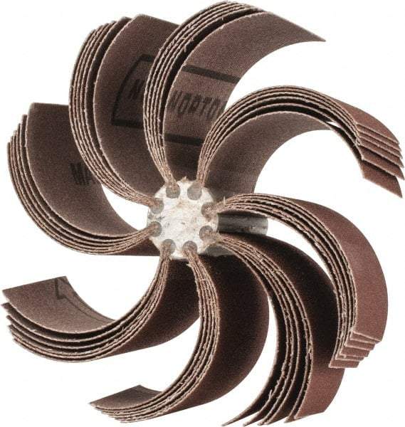 Merit Abrasives - 120 Grit, Coated, Aluminum Oxide Bore Polisher - Fine Grade, 8,000 RPM, Polishes Bores with 4-1/4 to 5-1/4" Diam - Industrial Tool & Supply