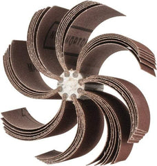 Merit Abrasives - 120 Grit, Coated, Aluminum Oxide Bore Polisher - Fine Grade, 8,000 RPM, Polishes Bores with 4-1/4 to 5-1/4" Diam - Industrial Tool & Supply