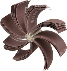 Merit Abrasives - 180 Grit, Coated, Aluminum Oxide Bore Polisher - Very Fine Grade, 8,000 RPM, Polishes Bores with 5-1/4 to 5-7/8" Diam - Industrial Tool & Supply