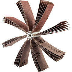 Merit Abrasives - 240 Grit, Coated, Aluminum Oxide Bore Polisher - Very Fine Grade, 8,000 RPM, Polishes Bores with 5-1/4 to 5-7/8" Diam - Industrial Tool & Supply