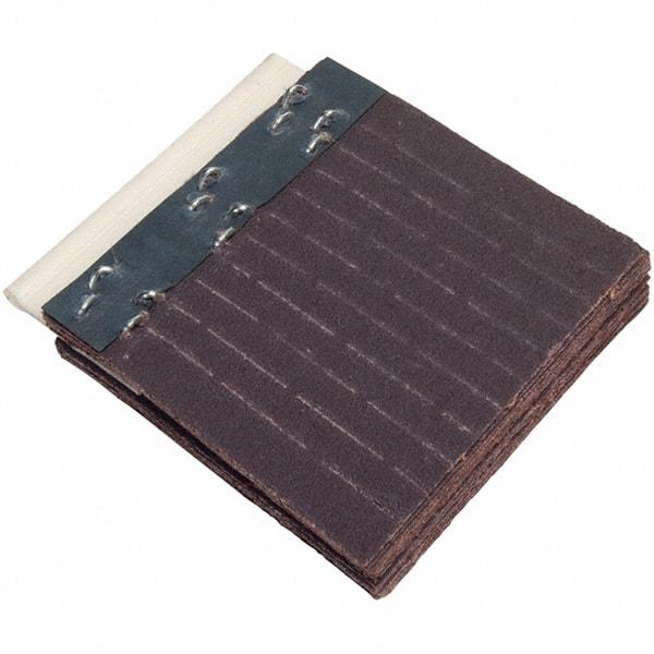 Merit Abrasives - 80 Grit, Scored Surface, Aluminum Oxide Flex Drum Flap Wheel Refill - Medium Grade, 2-3/4" Trim Length x 2" Wide x 1/4" Thick, Resin Bond - Industrial Tool & Supply