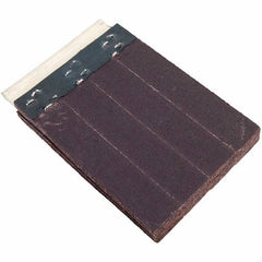 Merit Abrasives - 80 Grit, Slashed Surface, Aluminum Oxide Flex Drum Flap Wheel Refill - Medium Grade, 4" Trim Length x 4" Wide x 1/2" Thick, Resin Bond - Industrial Tool & Supply