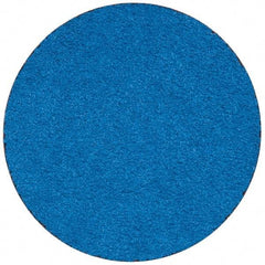 Merit Abrasives - 3" Disc Diam, 50 Grit, Zirconia Alumina Quick Change Disc - Type R Attaching System, Coated, Blue, Coarse Grade, 20,000 RPM - Industrial Tool & Supply