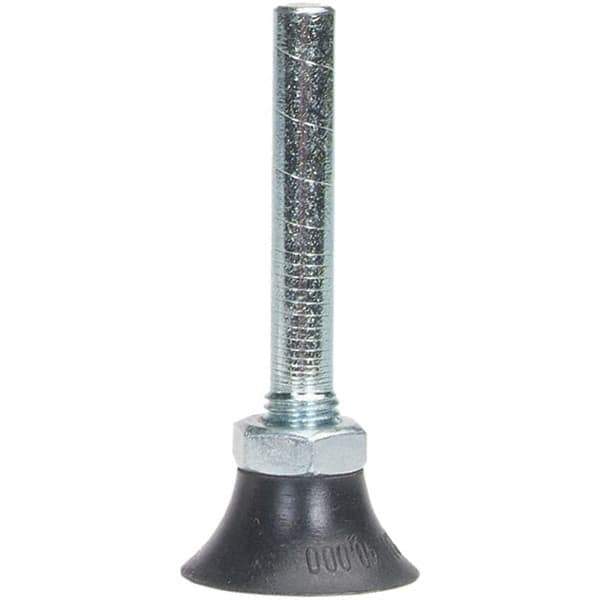 Merit Abrasives - 2" Diam Quick-Change Type P Disc Backing Pad - 1/4" Shank Diam, Soft Density, 30,000 RPM, Power-Lock Type 1 Compatible - Industrial Tool & Supply