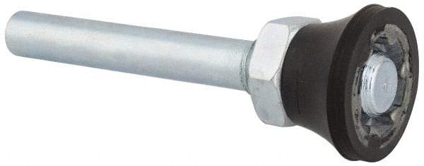 Merit Abrasives - 3/4" Diam Quick-Change Type P Disc Backing Pad - 1/4" Shank Diam, Medium Density, 40,000 RPM, Power-Lock Type 1 Compatible - Industrial Tool & Supply