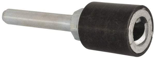 Merit Abrasives - 3/4" Diam Quick-Change Type R Disc Backing Pad - 1/4" Shank Diam, Medium Density, 40,000 RPM, Power-Lock Type 3 Compatible - Industrial Tool & Supply