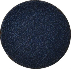 Merit Abrasives - 2" Disc Diam, 40 Grit, Zirconia Alumina Quick Change Disc - Type R Attaching System, Coated, Blue, Coarse Grade, 30,000 RPM - Industrial Tool & Supply
